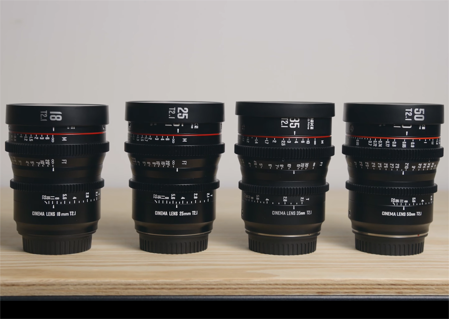 Meike S35 Prime Cinema Lens kit of 4 Lenses(Arri PL/Canon EF) Meike S35 Prime Cinema Lens kit of 4 Lenses(Arri PL/Canon EF)